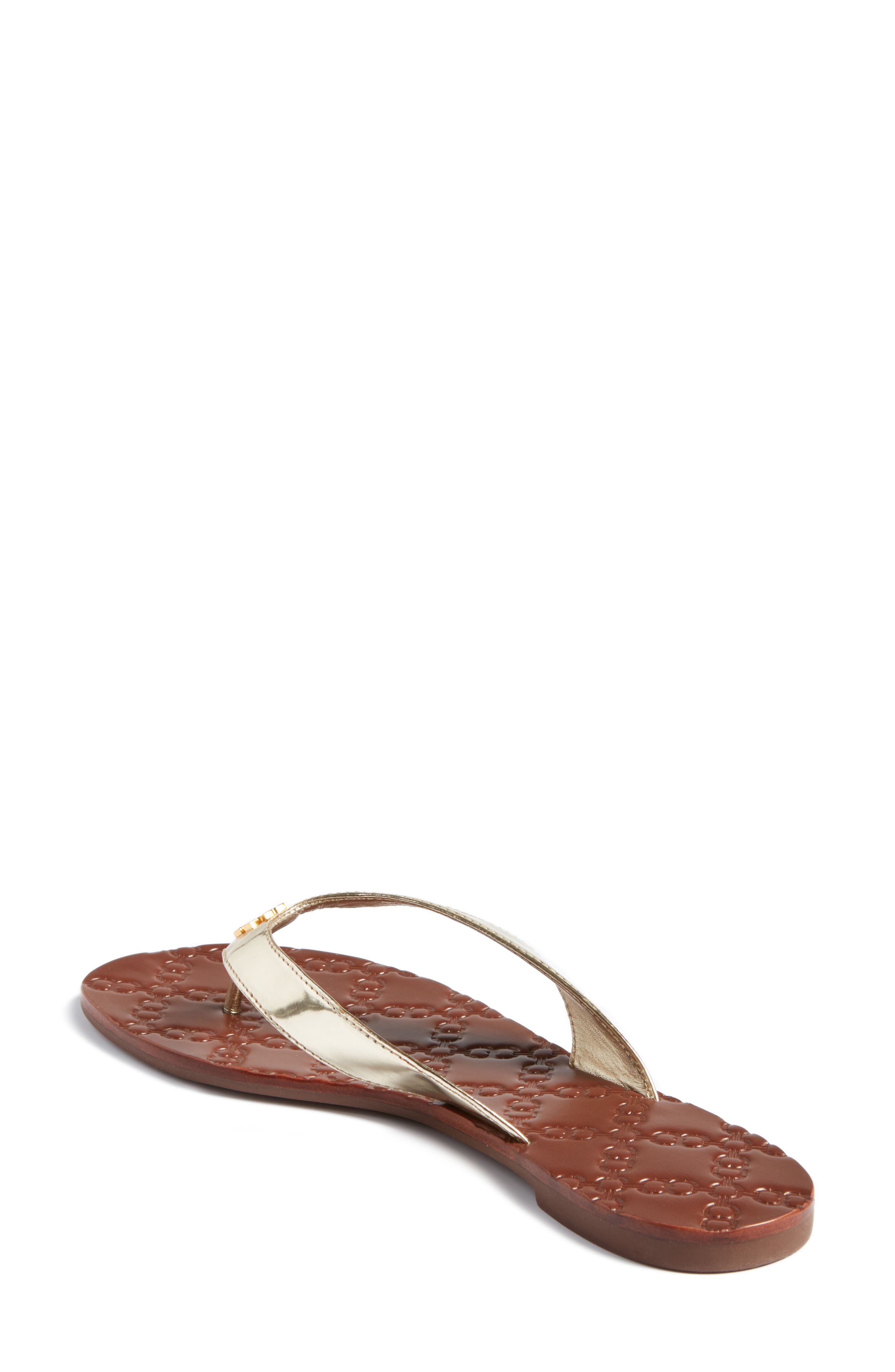 Monroe Flip Flop, Alternate, color, GOLD