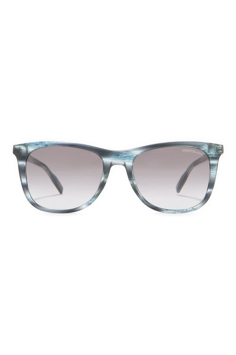 53mm Square Sunglasses, Main, color, BLUE RUTHENIUM GREY/ GGY
