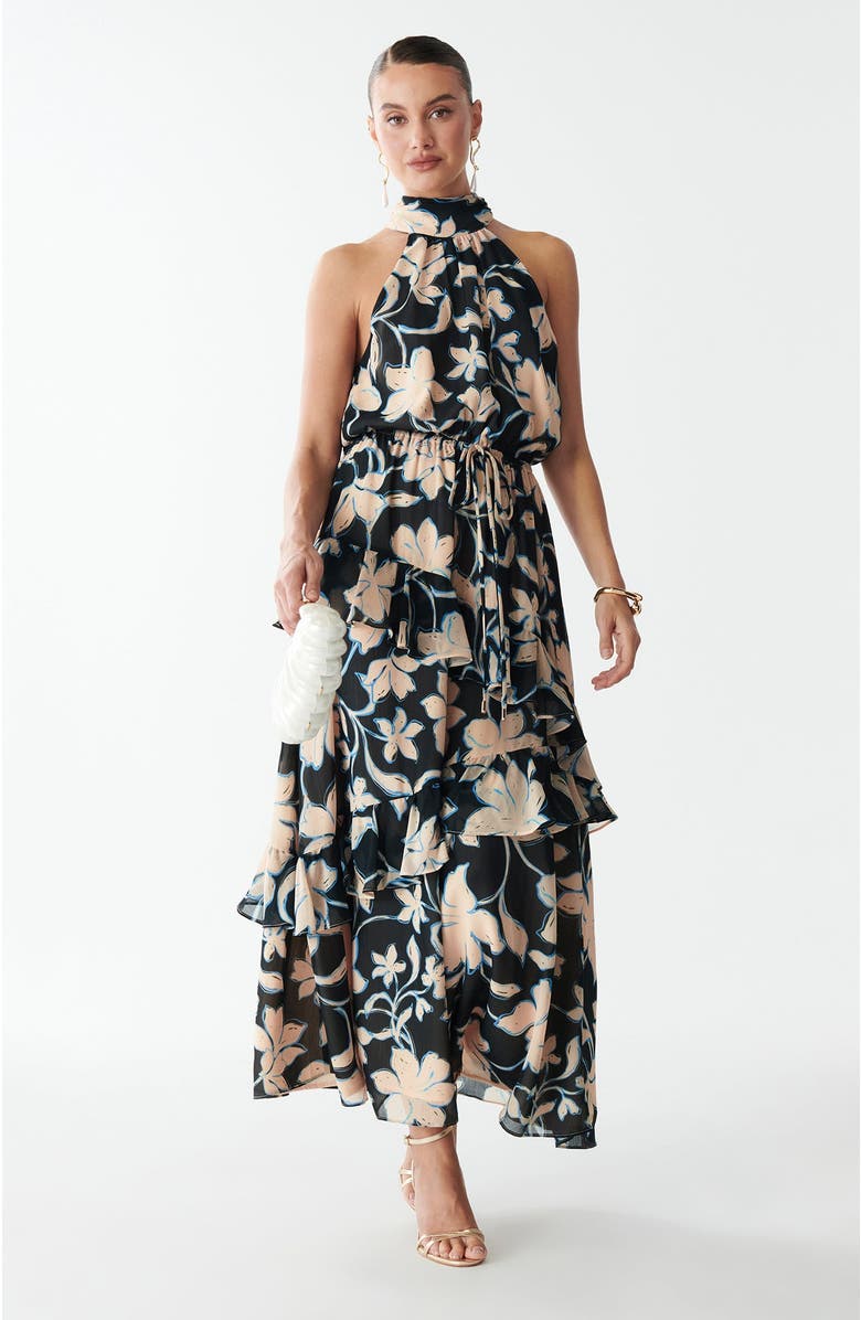 SAVEL Olia Midi Dress, Alternate, color, Falling Garden