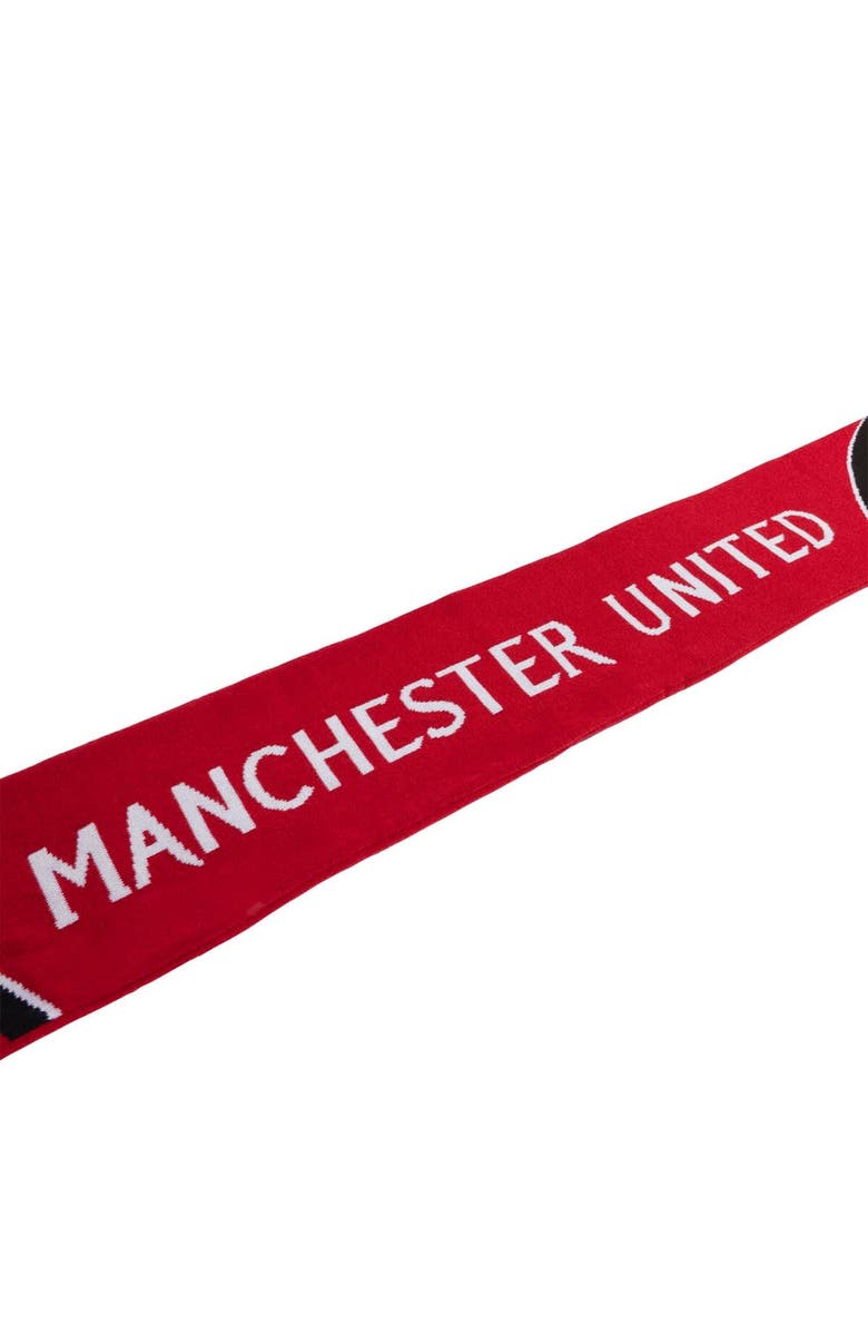 adidas Manchester United Home Team Scarf, Alternate, color, Red