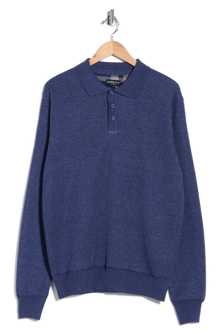 Polo Sweater, Alternate, color, NAVY