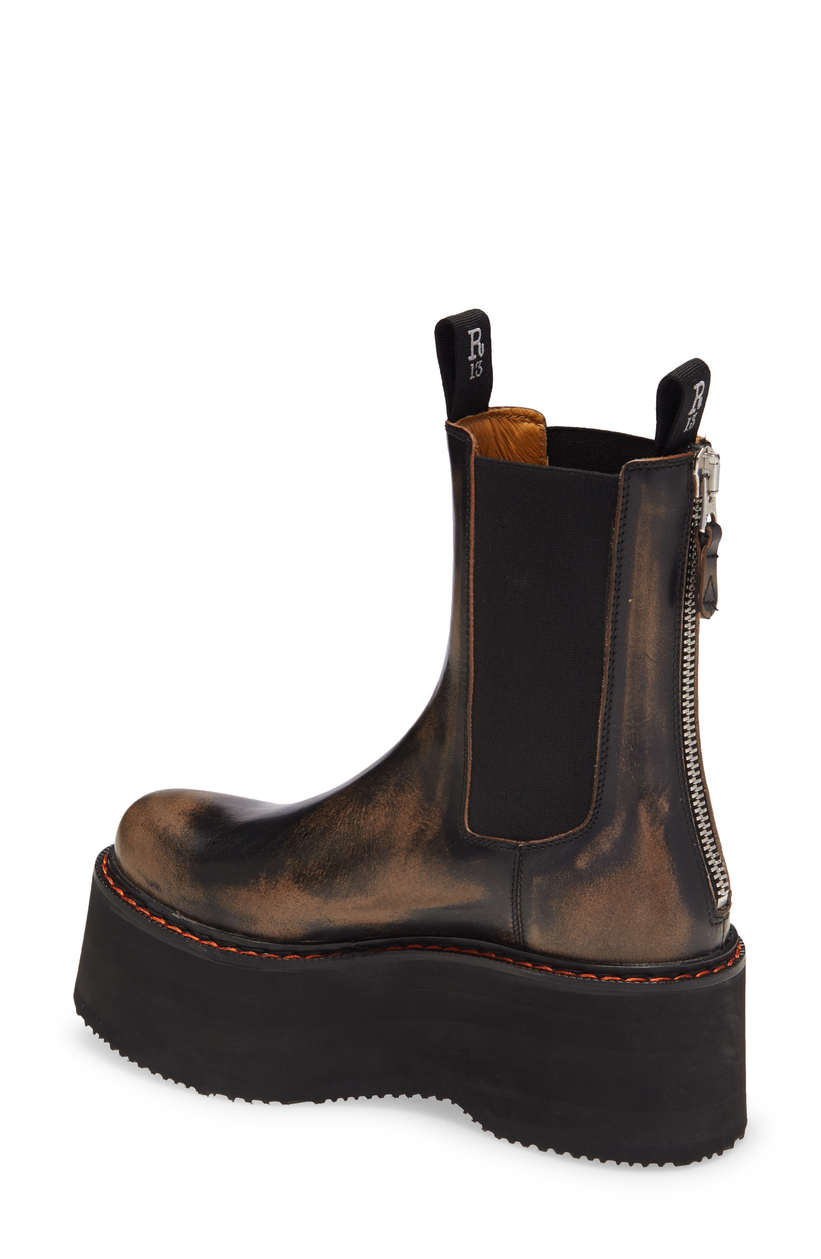 R13 Double Stack Platform Chelsea Boot, Alternate, color, 