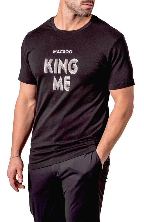 Maceoo King Me Graphic T-shirt In Black