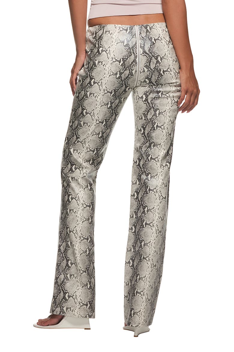 Hendrix 2.0 Snakeskin Print Faux Leather Pants, Alternate, color, NEUTRAL SNAKE