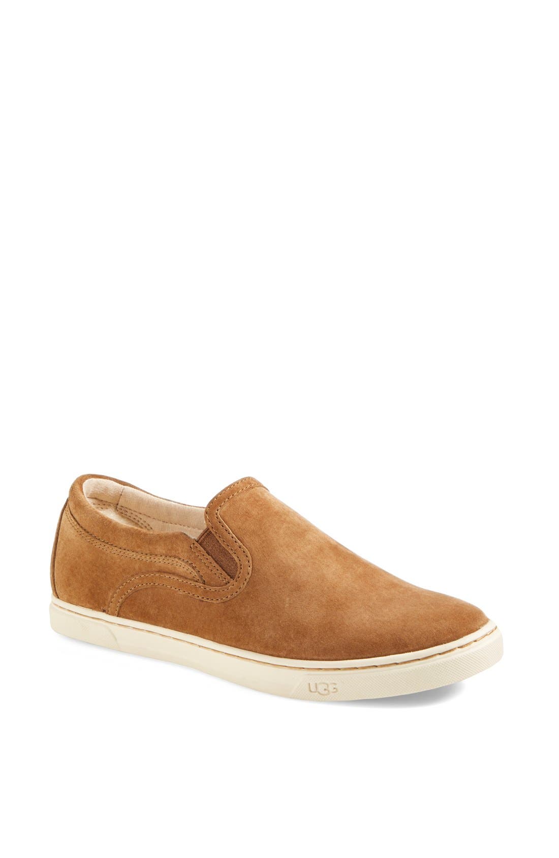 UGG<sup>®</sup> Fierce Water Resistant Suede Slip-On Sneaker, Main, color, 