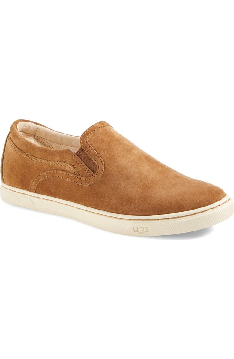 UGG<sup>®</sup> Fierce Water Resistant Suede Slip-On Sneaker, Main, color,