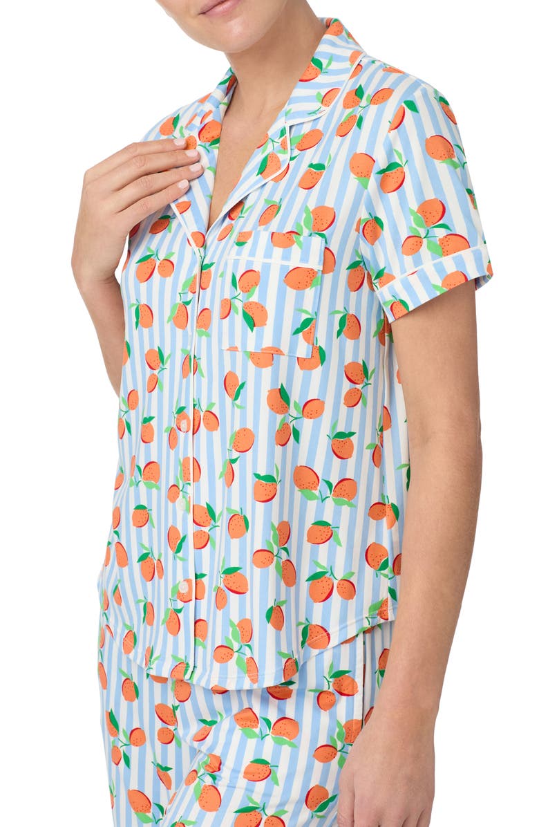 Kate Spade New York print crop pajamas, Alternate, color,