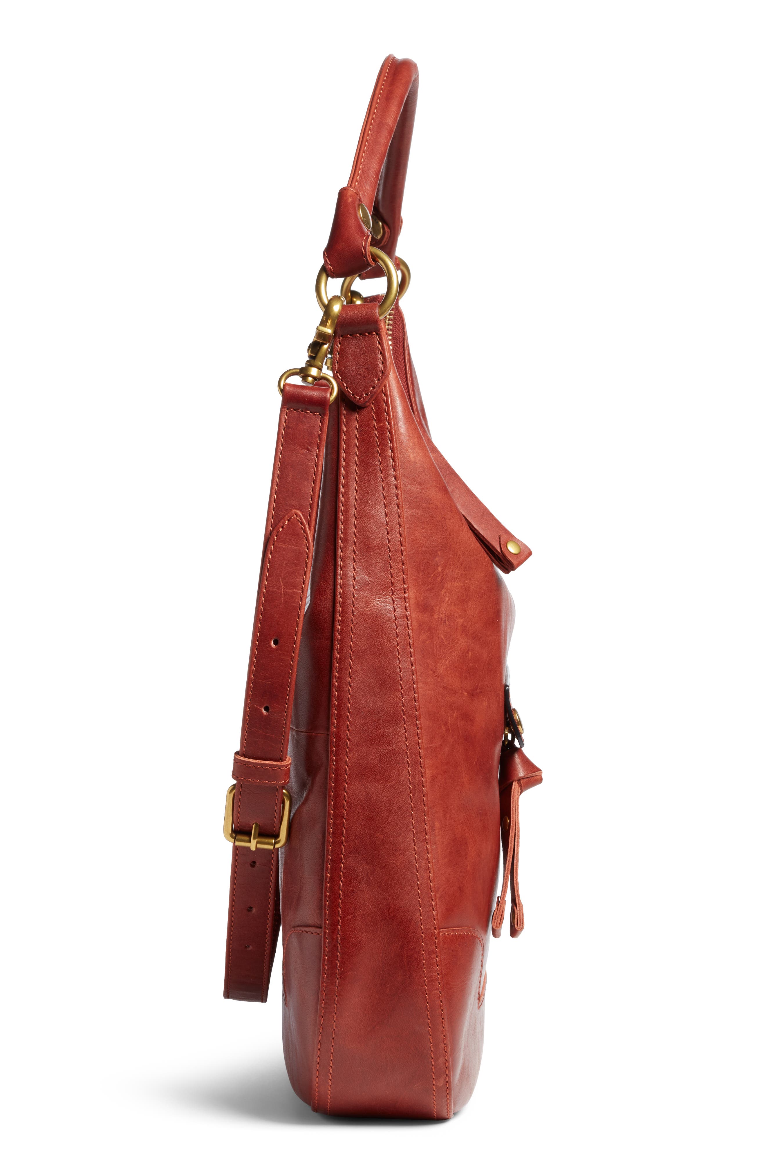 Frye Melissa Large Leather Hobo, Alternate, color, 