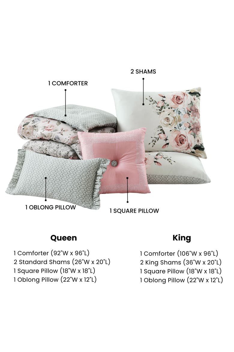 Sage Serenity 5-Piece Comforter Set, Alternate, color, GREEN