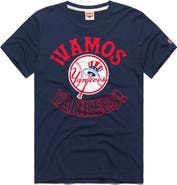 Homage Men's Homage  Navy New York Yankees Vamos Tri-Blend T-Shirt