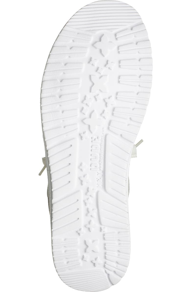 Hey Dude Wally Stretch Lace-Up Shoe, Alternate, color, Optic White