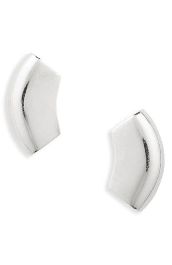 Lana 14k Gold Wide Cuffed Stud Earrings In Metallic