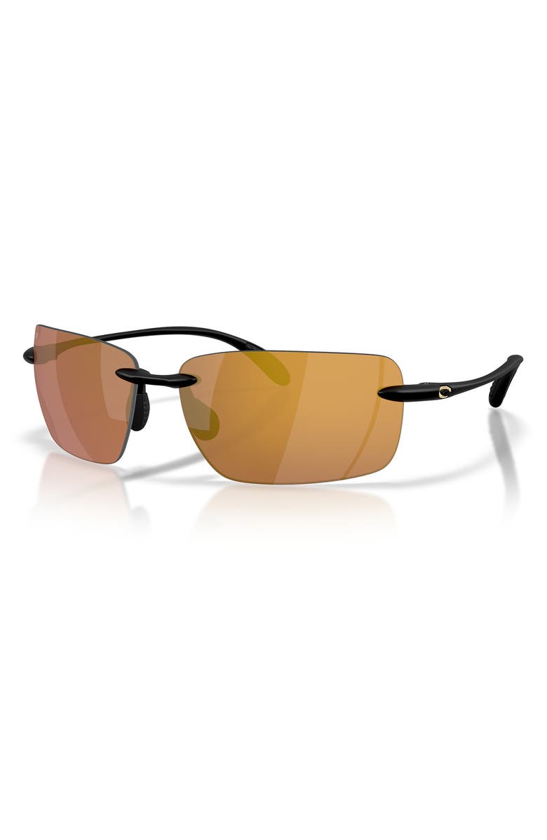 Costa Del Mar Gulf Shore 66mm Sunglasses, Alternate, color, Matte Black / Gold Mirror