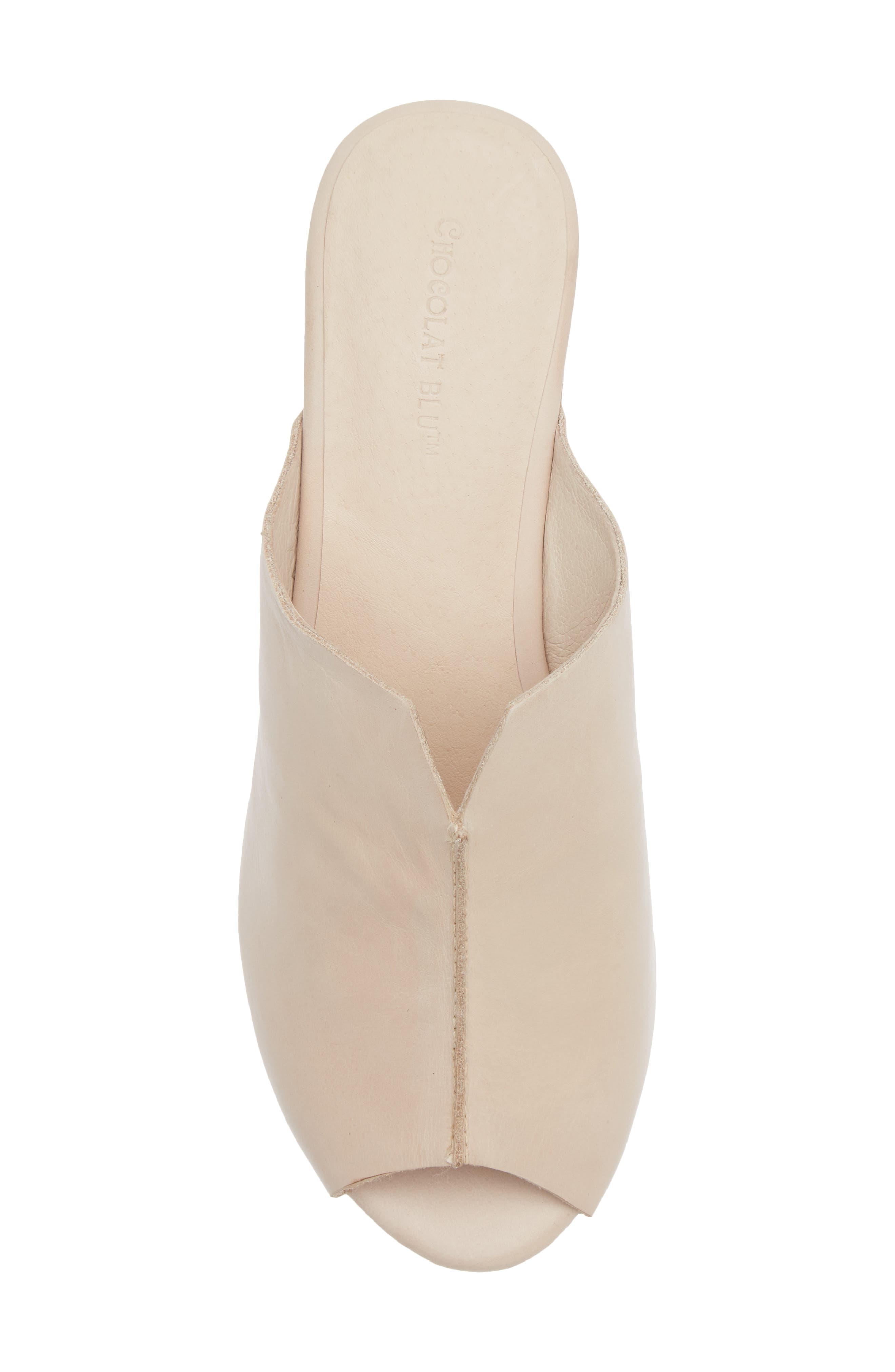 Gamma Peep Toe Platform Slide Sandal, Alternate, color, OFF WHITE LEATHER
