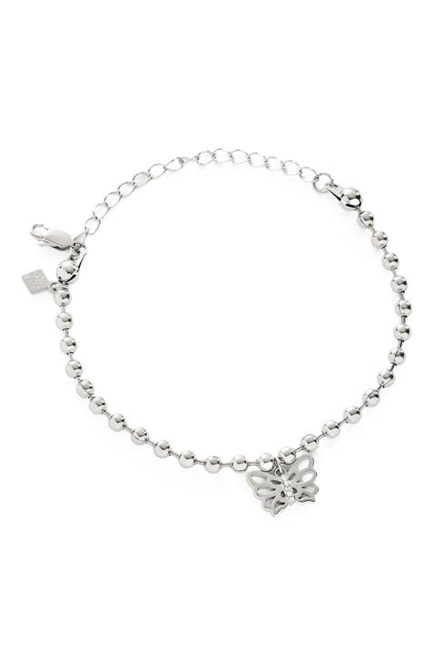 Butterfly Ball Chain Bracelet