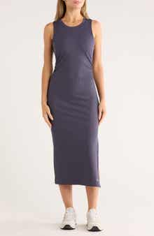 APANA Expedite Sleeveless Rib Midi Dress