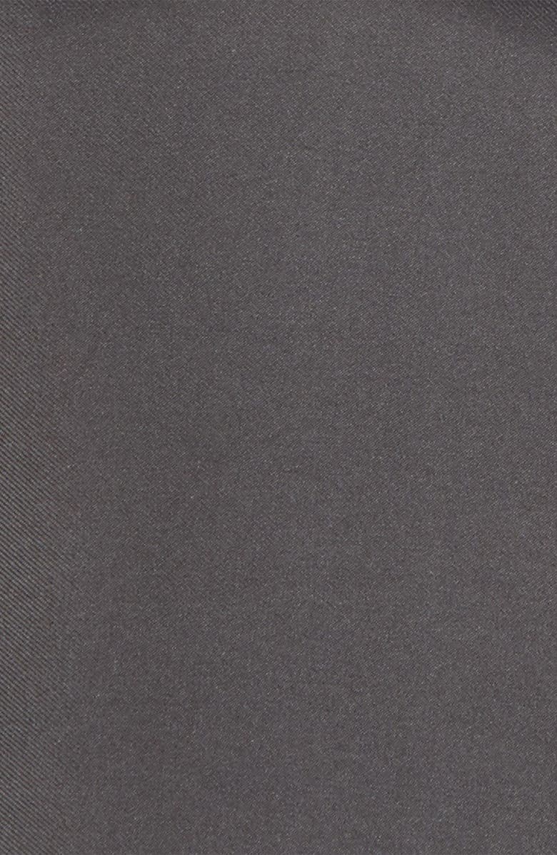 Eton Silk Pocket Square, Alternate, color, Black