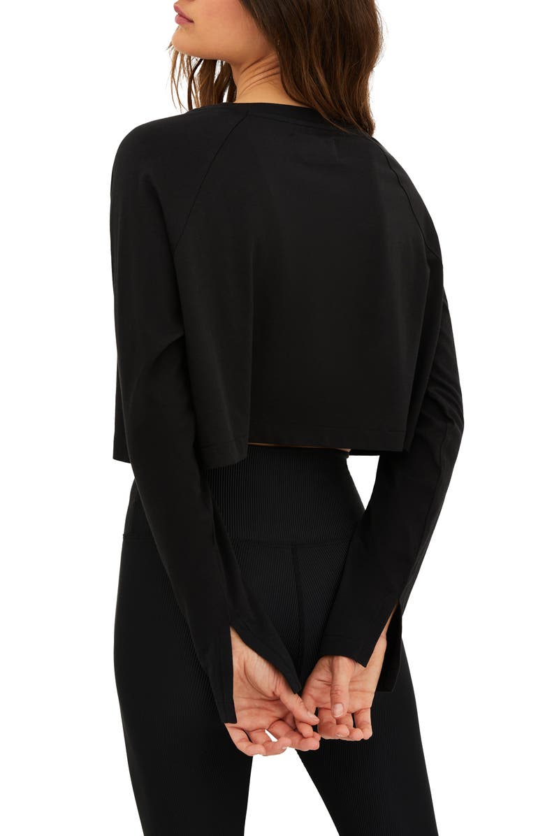 Beach Riot June Long Sleeve Crop Top, Alternate, color,