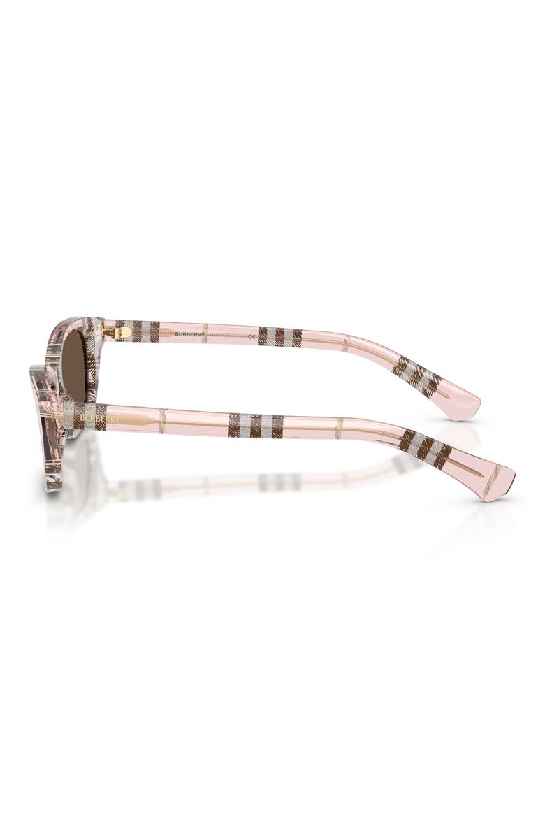 52mm Rectangle Sunglasses, Alternate, color, BROWN