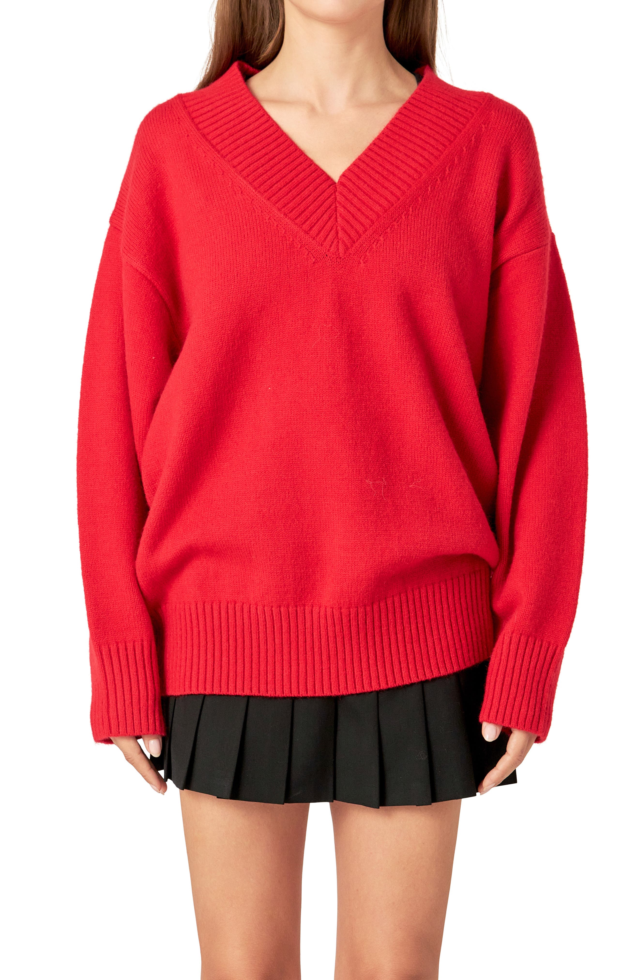 Oversize V-Neck Sweater