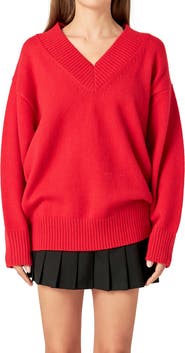 English Factory Oversize V-Neck Sweater
