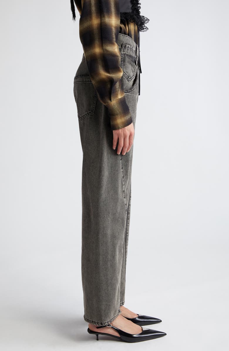 Vaquera Twisted Seam Wide Leg Jeans, Alternate, color, 