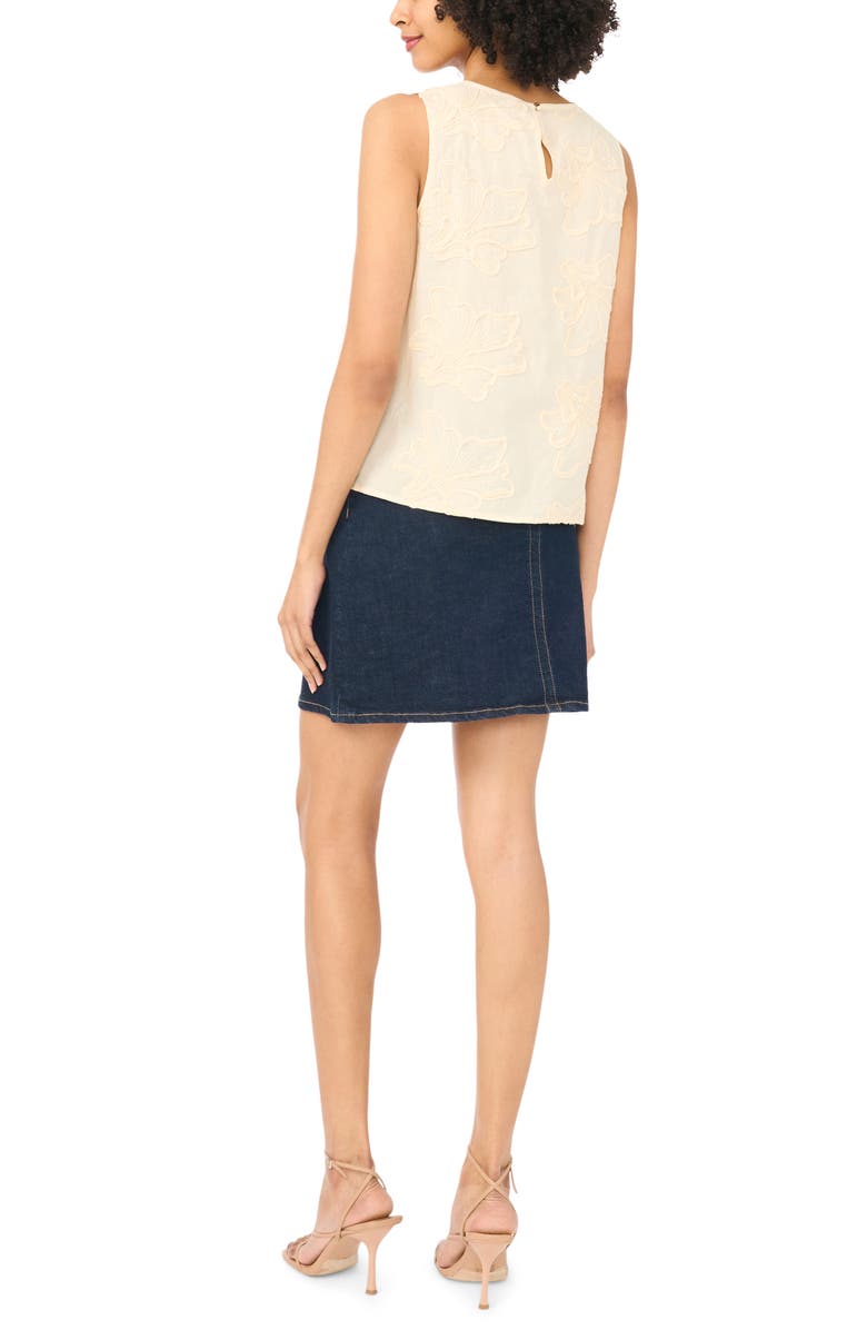 Vince Camuto Floral Boxy Sleeveless Top, Alternate, color, 