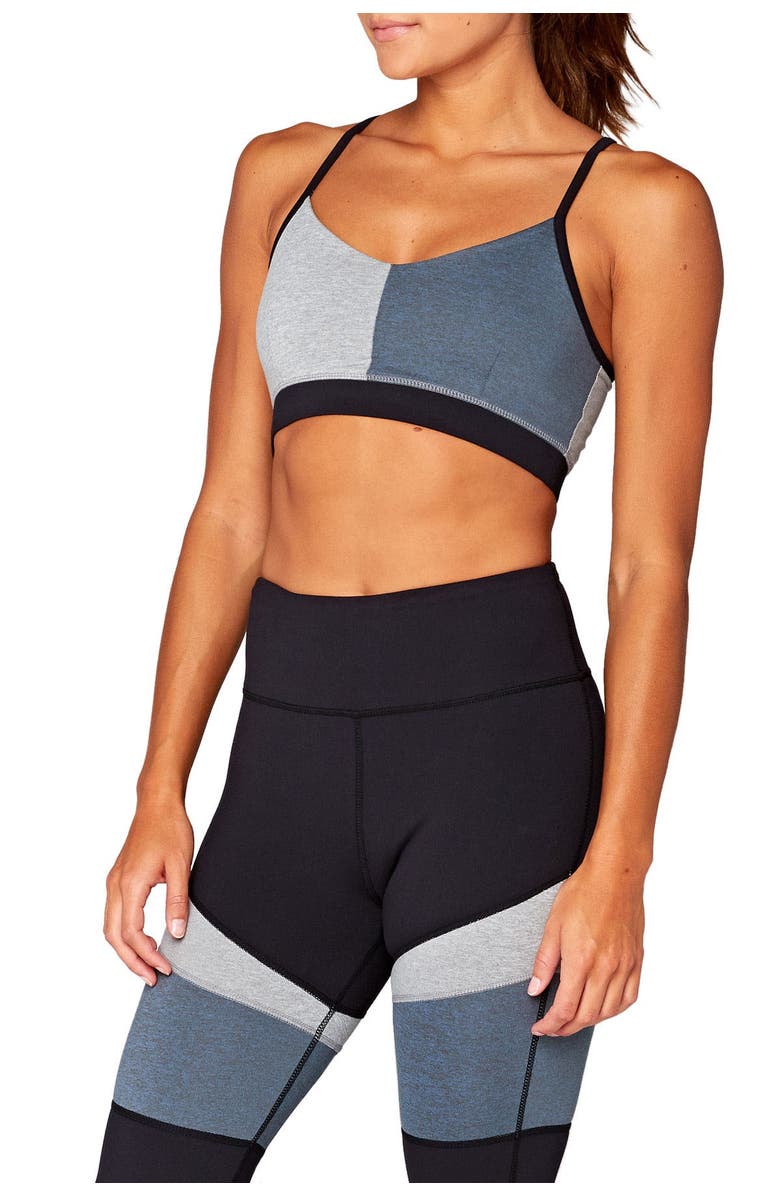 Threads 4 Thought Fran Colorblock Sports Bra, Alternate, color, 