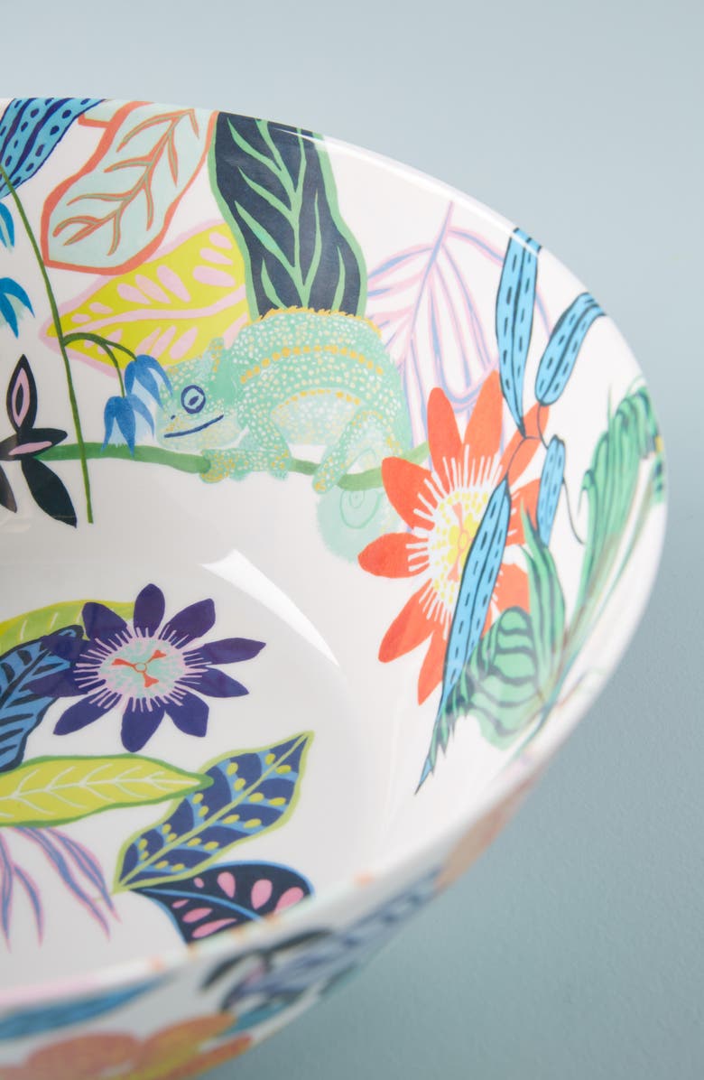 Anthropologie Home Anthropologie Tropical Melamine Serving Bowl, Alternate, color,