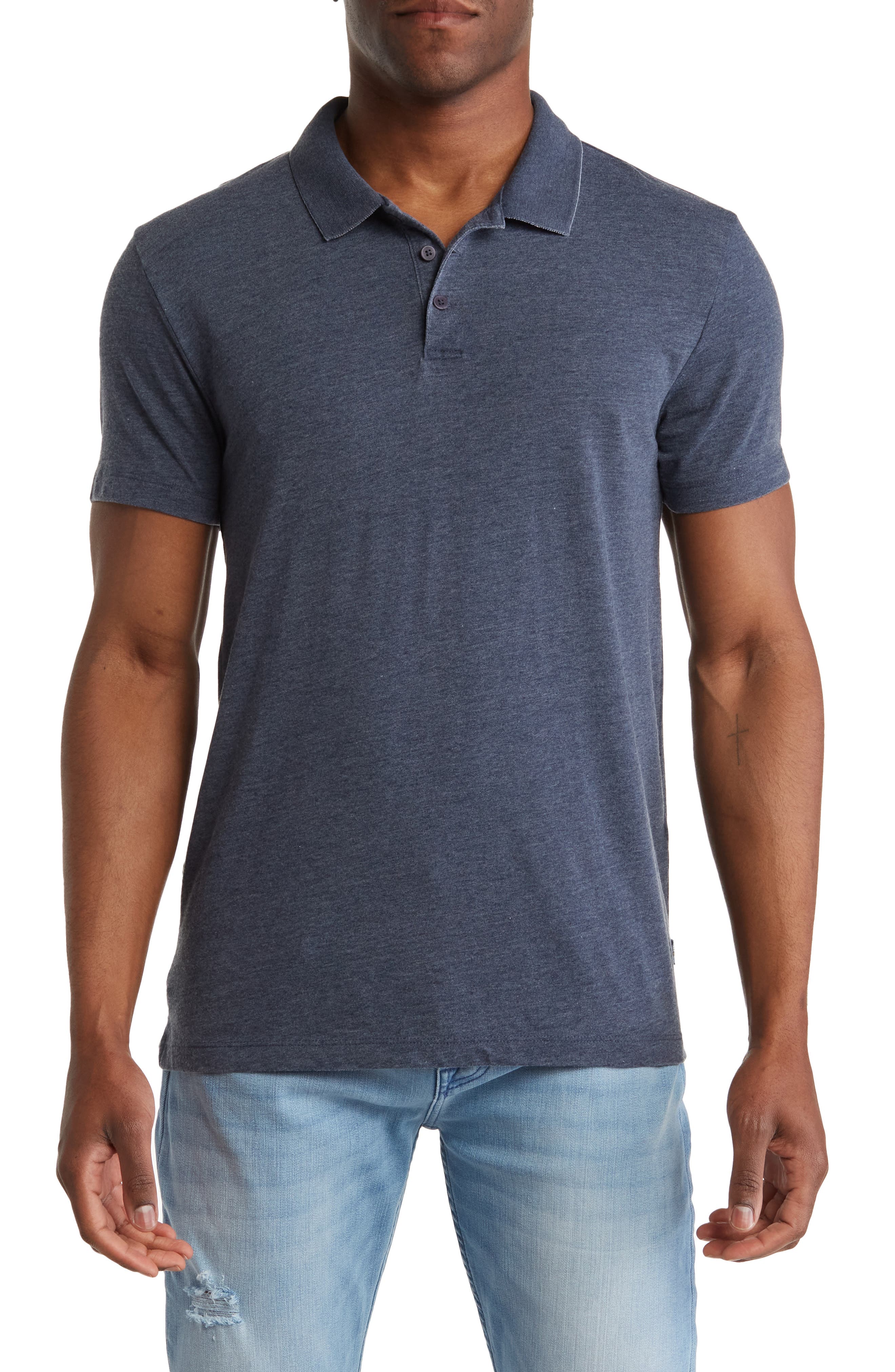 Lucky Brand Venice Burnout Polo