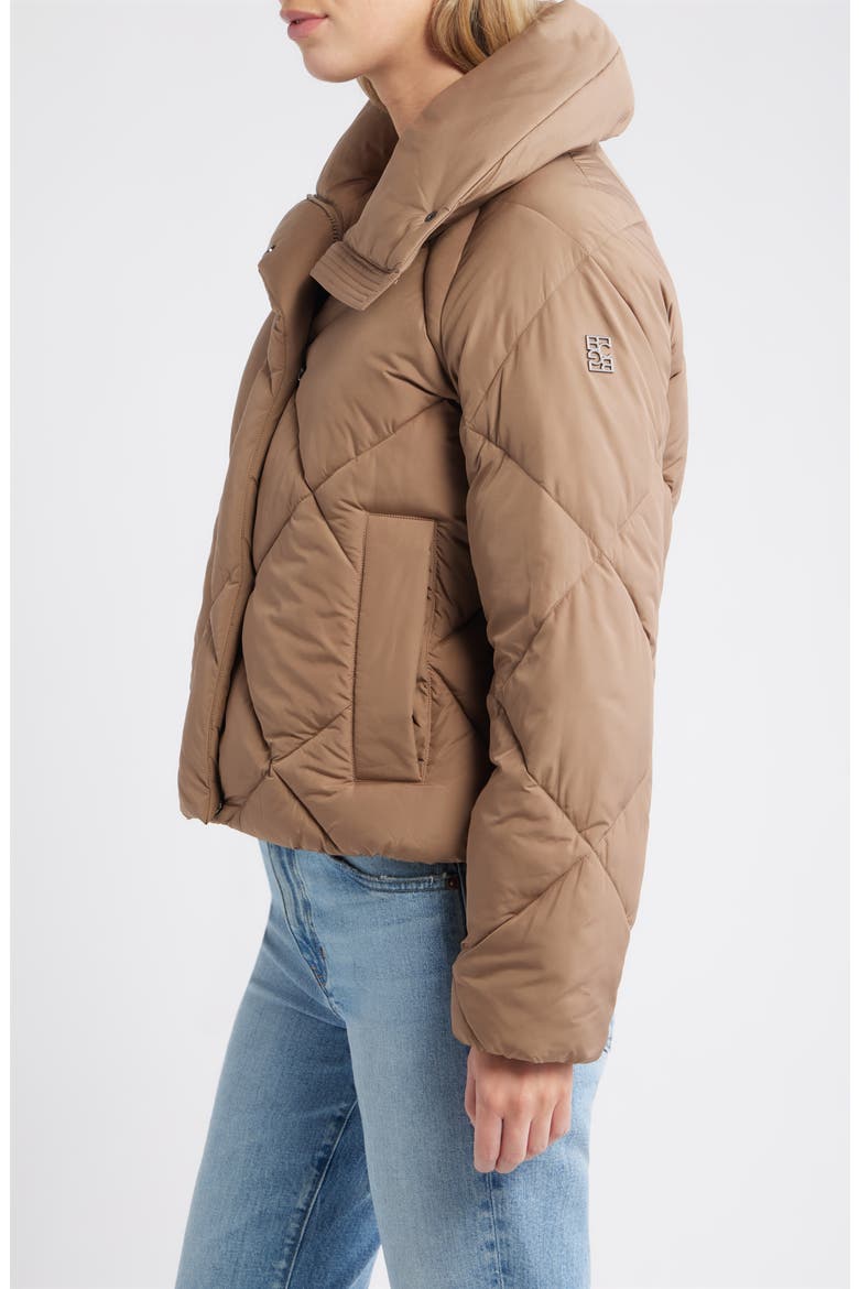 Missy Water Resistant Diamond Quilted Jacket, Alternate, color, TRUFFLE