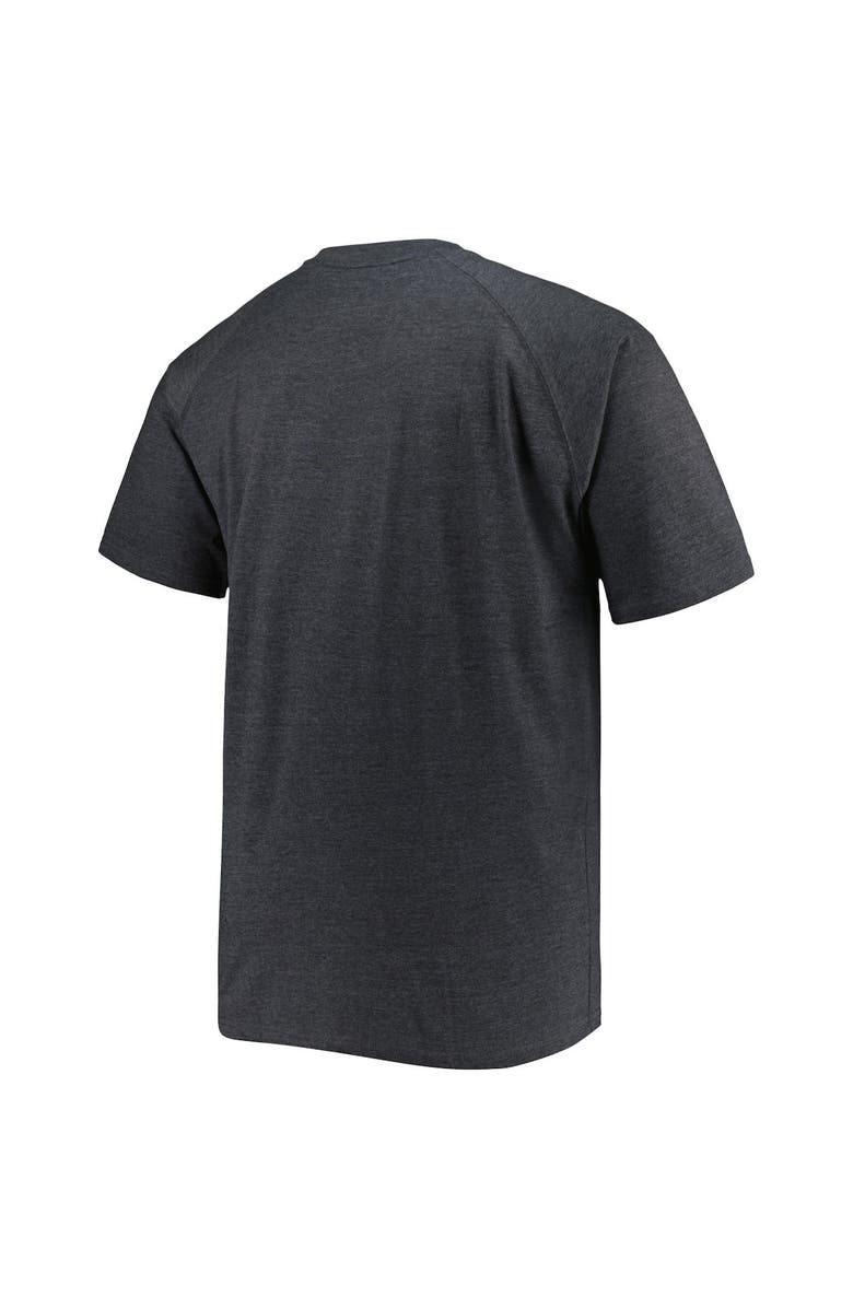 PROFILE Men's Charcoal Georgia Bulldogs Big & Tall Raglan T-Shirt, Alternate, color, 