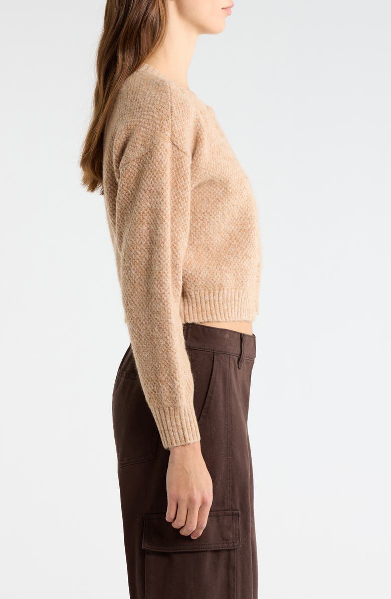 All in Favor Floral Embroidered Cardigan, Alternate, color, Taupe