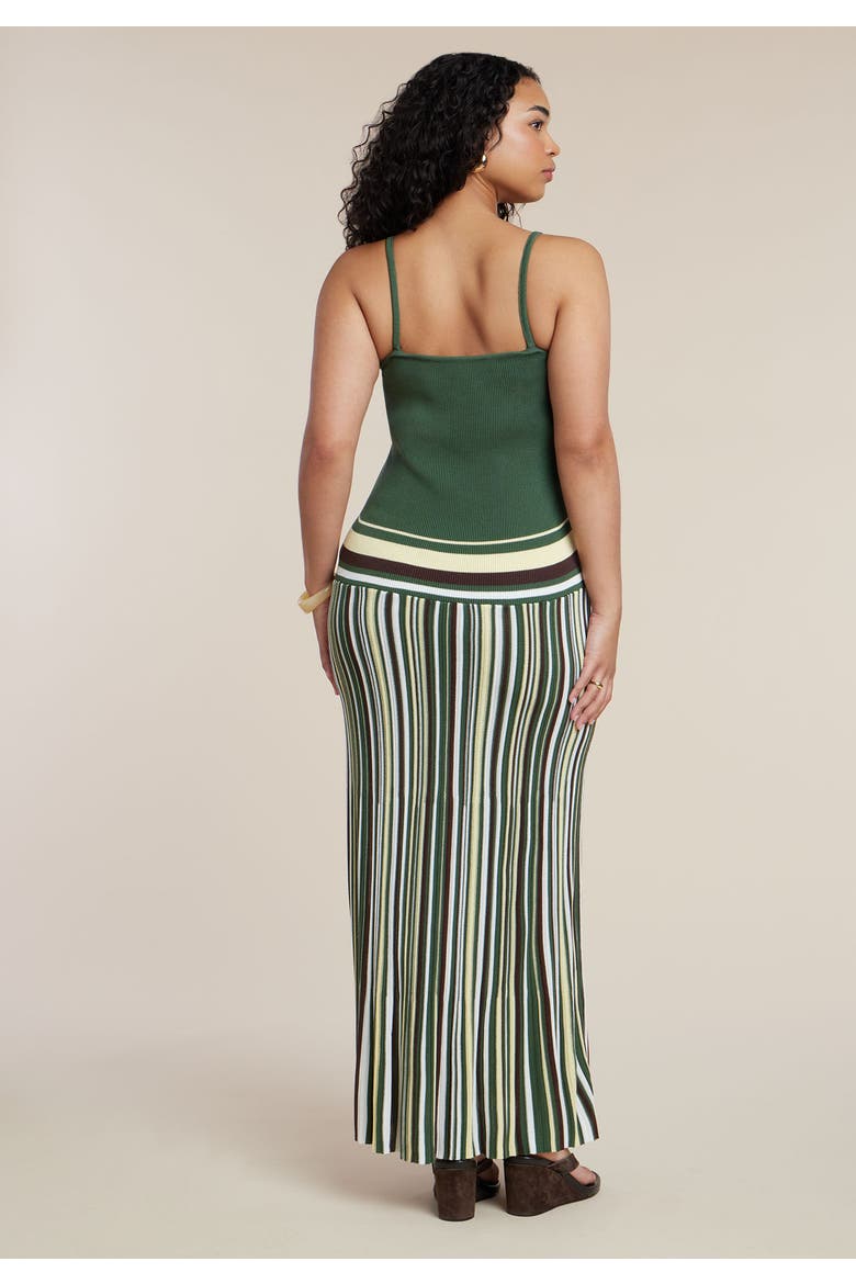 Drop Waist Maxi Dress, Alternate, color, EARTH STRIPE