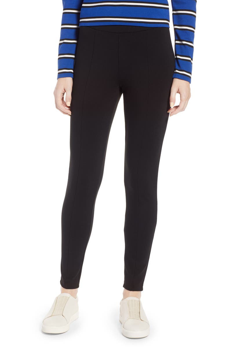 Halogen<sup>®</sup> Seamed Ponte Knit Leggings, Main, color, 