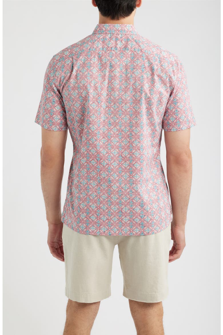 Sanganeri Cotton Shirt, Alternate, color, TOMATO