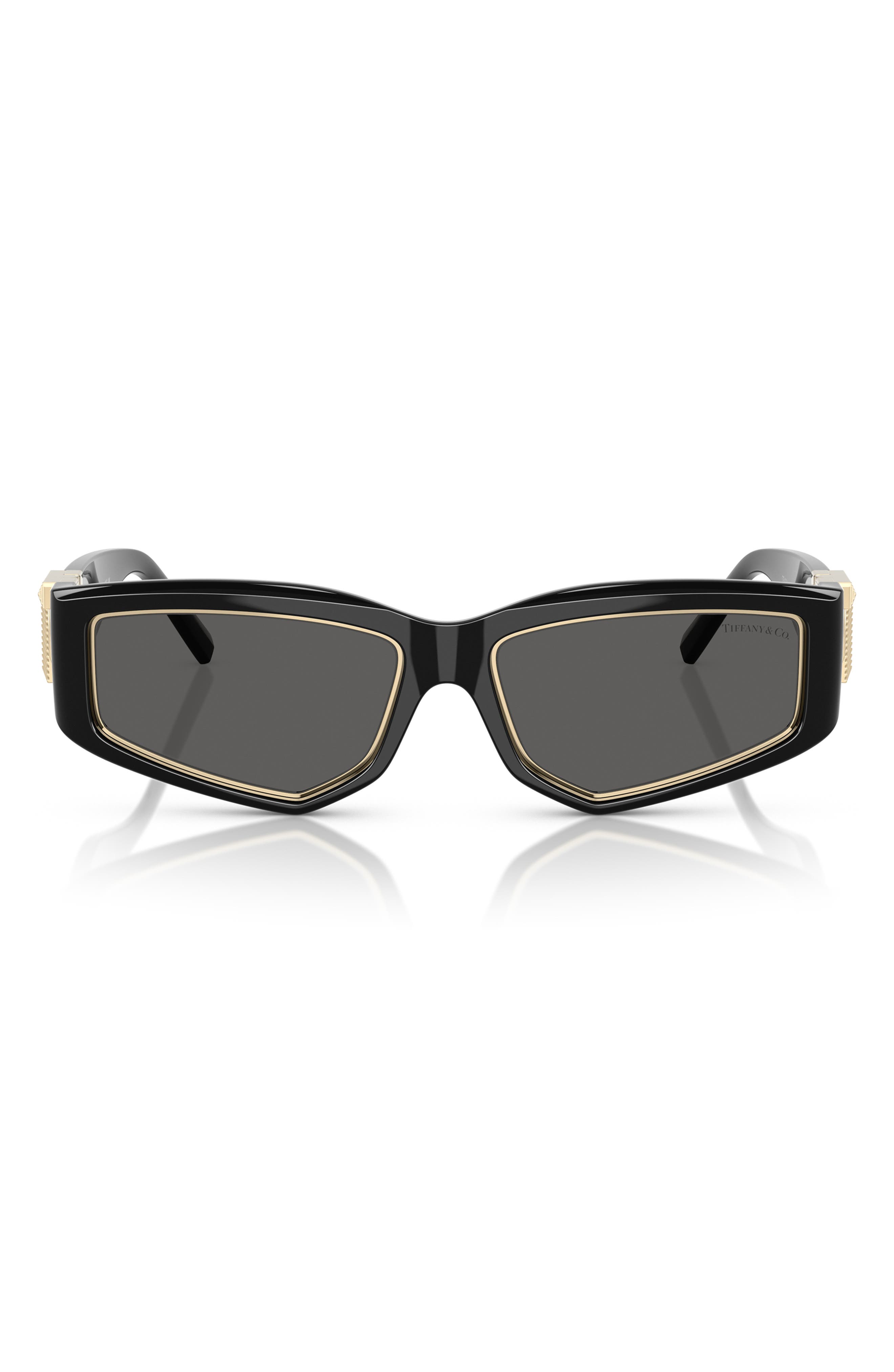 Tiffany & Co . 55mm Pillow Sunglasses In Black
