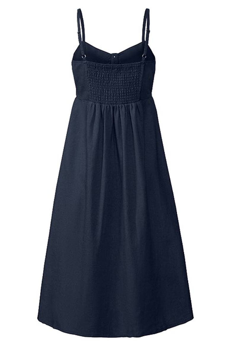 Women's Button Up Panel Dress, Alternate, color, Navy