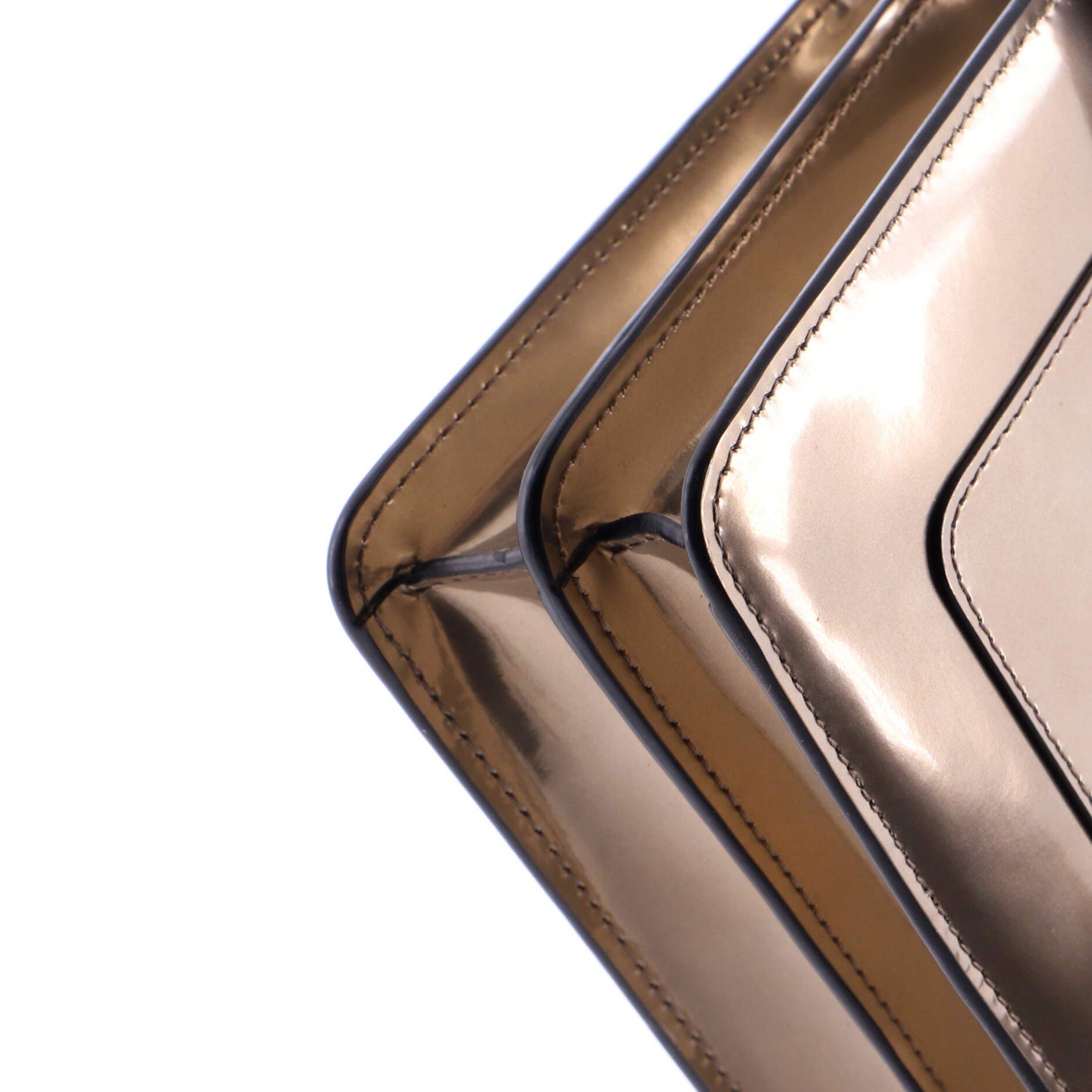 Serpenti Forever Shoulder Bag Metallic Leather Medium, Alternate, color, Metallic Silver