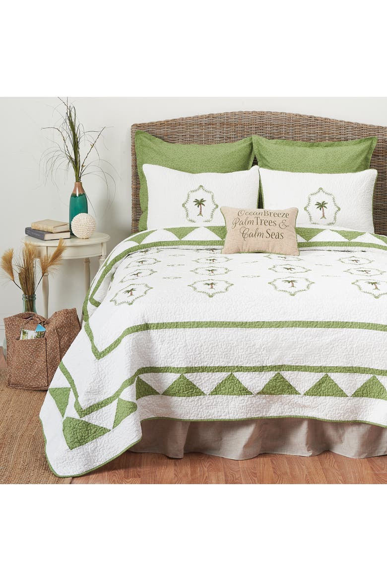 Matinique Full/Queen Quilt, Alternate, color, White