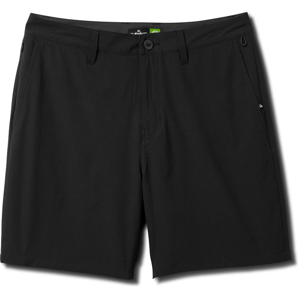 Quiksilver Union Transit Hybrid Shorts In Black