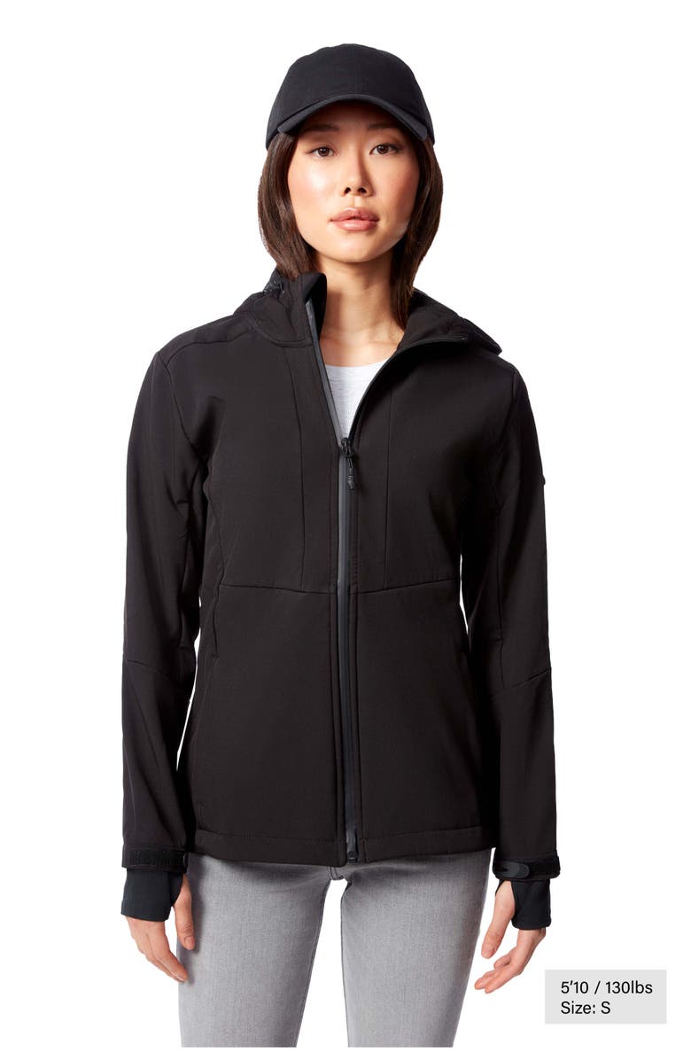 Alpine North Mackenzie - Women's Fleece Lined Softshell Windbreaker, Alternate, color, Black