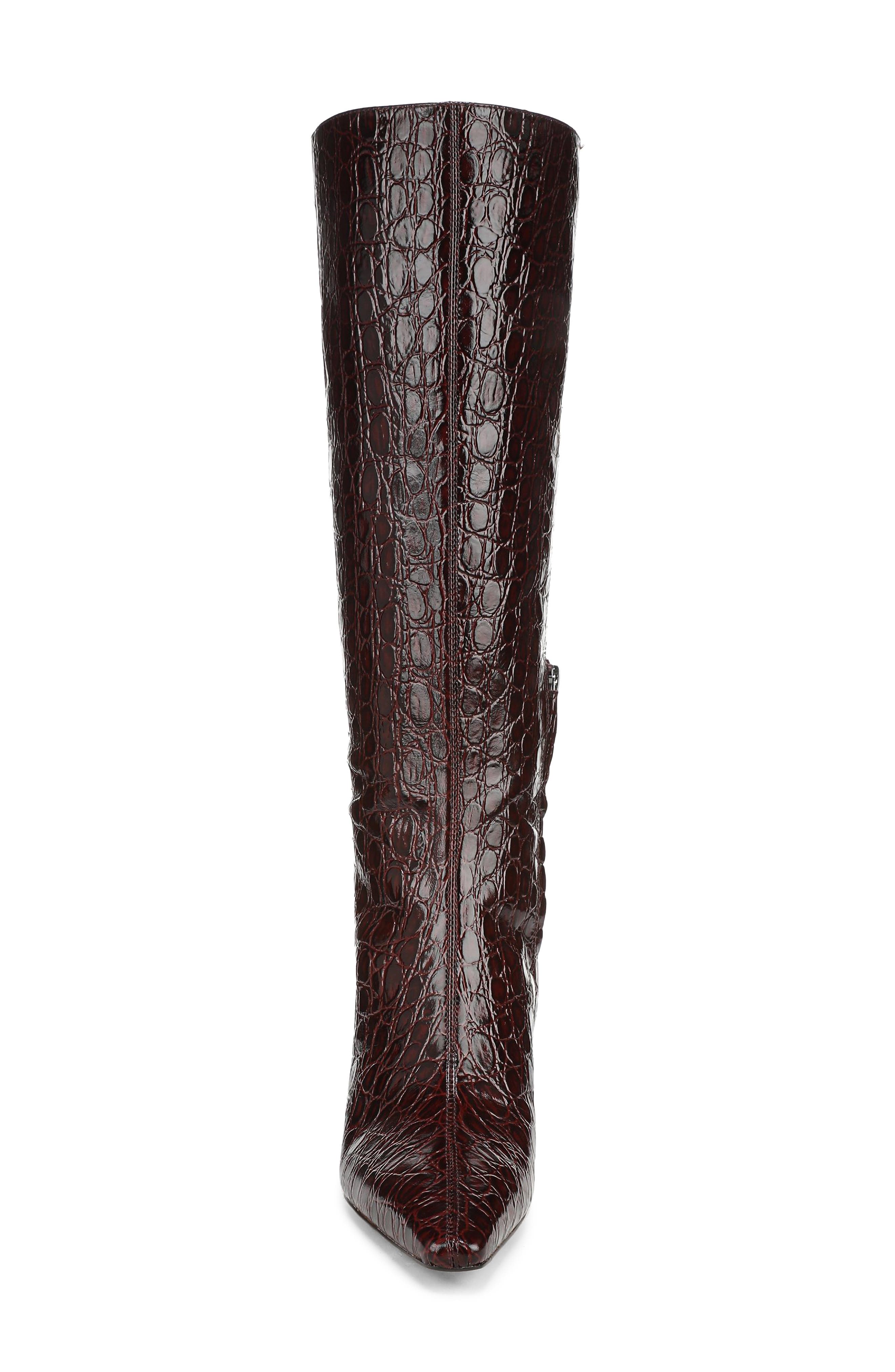 Sylvia Knee High Boot, Alternate, color, DARK MERLOT