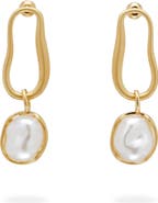 Cult Gaia Vera Faux Pearl Drop Earrings