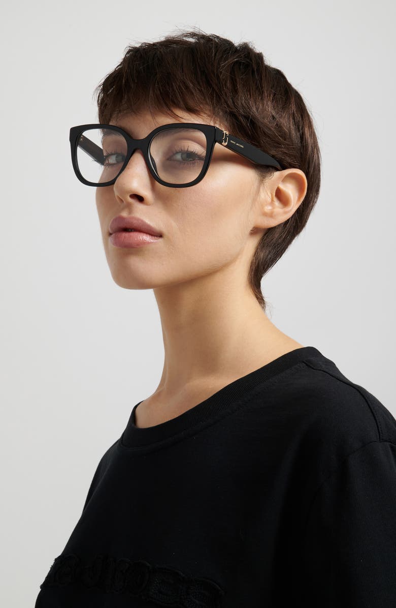Marc Jacobs 53mm Square Optical Glasses, Alternate, color, 