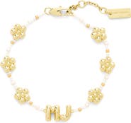 Marc Jacobs MJ Balloon Bead & Freshwater Pearl Bracelet