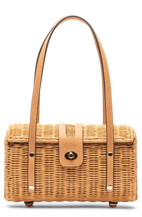 Dottie Wicker Basket Bag