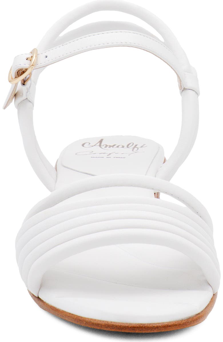 Amalfi by Rangoni Barocco Ankle Strap Sandal, Alternate, color, White Parmasoft