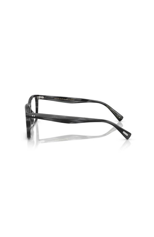 Oliver Peoples 52mm Rectangle Optical Glasses In Black