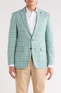 CRICKETEER Plaid Wool Blend Sport Coat